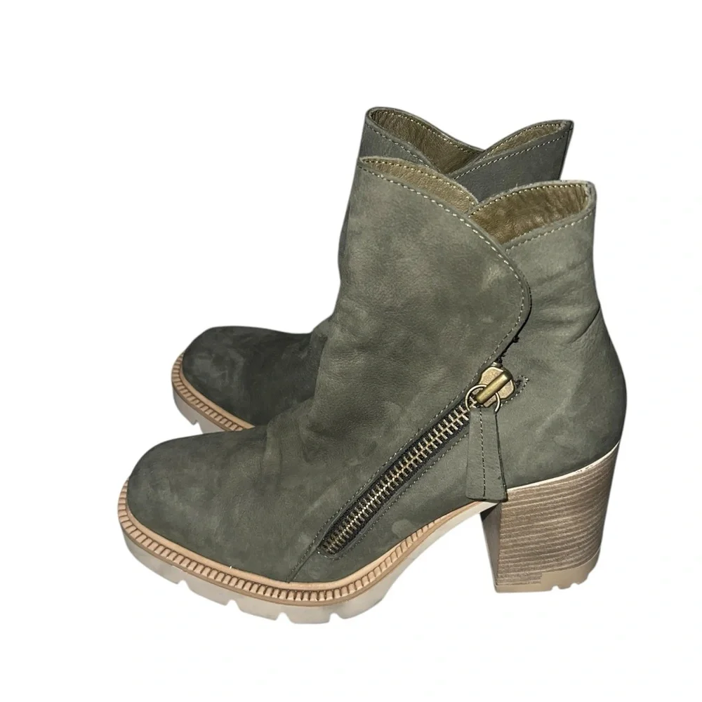 ✅Bueno - Elliot Booties in Army Green size 39 - Picture 9 of 10